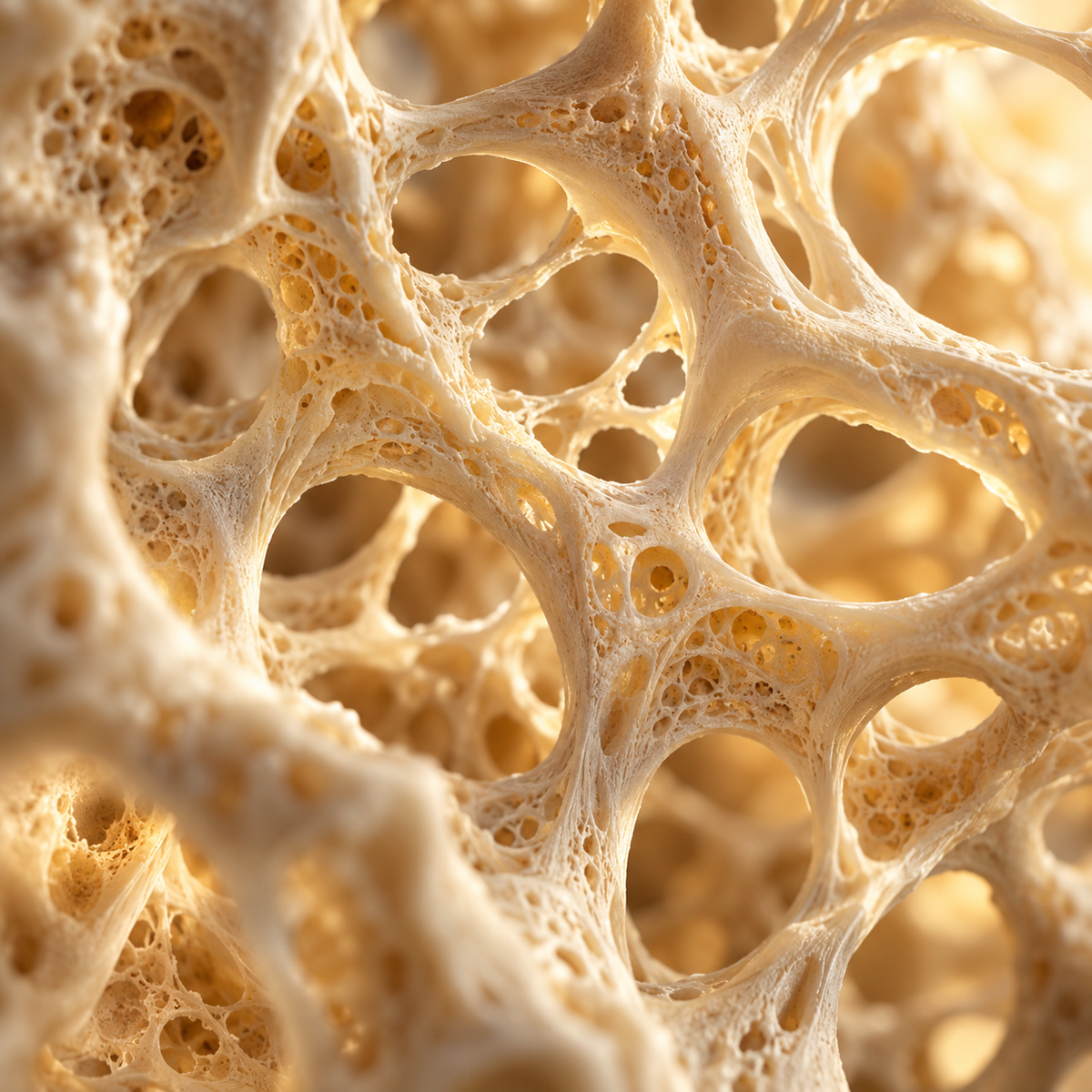 Close-up of a collagen structure